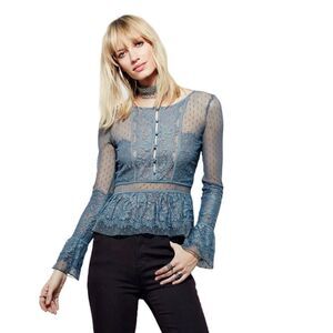 Free People Lace Top M Size